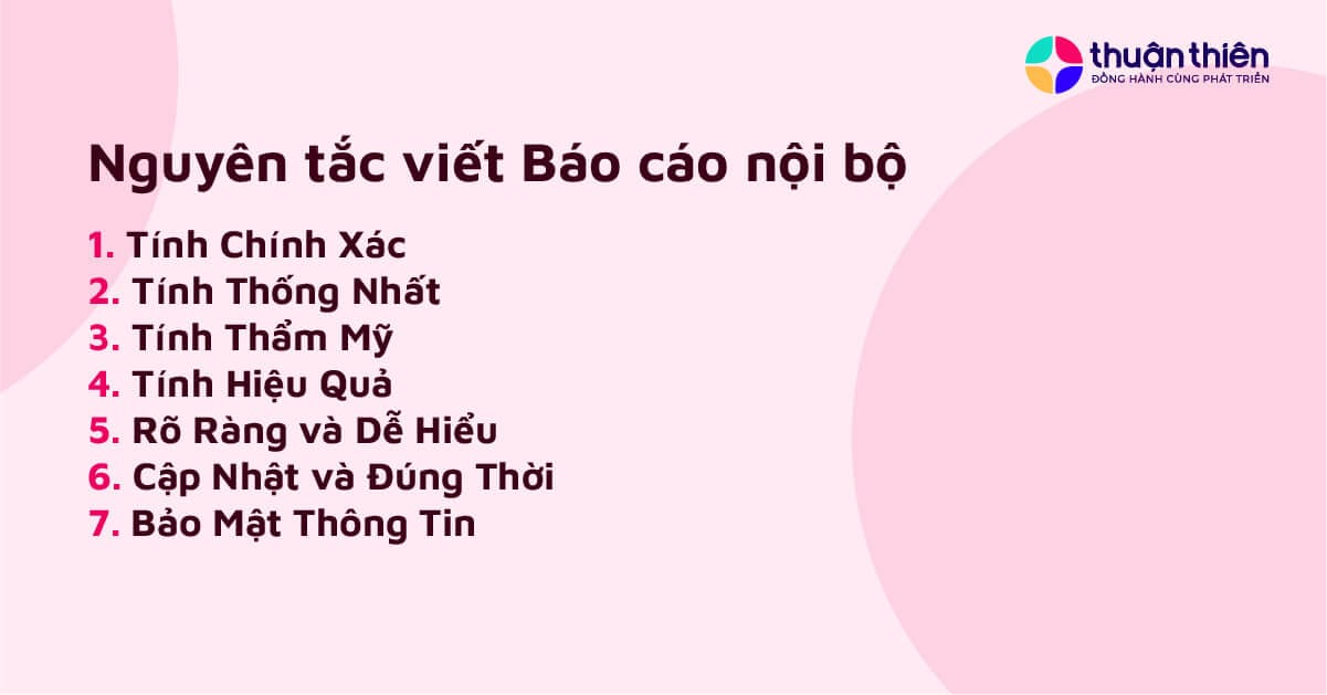 Tuân thủ các nguyên tắc cụ thể sẽ đảm bảo rằng báo cáo không chỉ chính xác mà còn dễ hiểu và hữu ích cho người đọc.