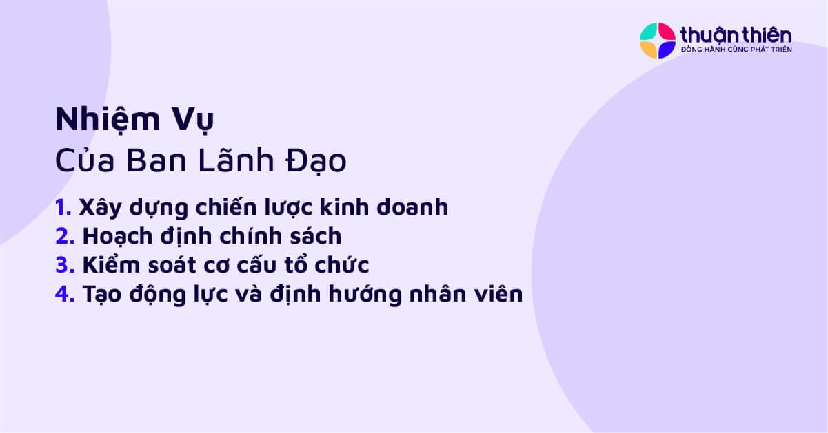 Ban lãnh đạo cần có khả năng dự đoán và thích ứng với những thay đổi sắp tới, từ đó chuẩn bị tinh thần và kế hoạch để đối mặt với những khó khăn.