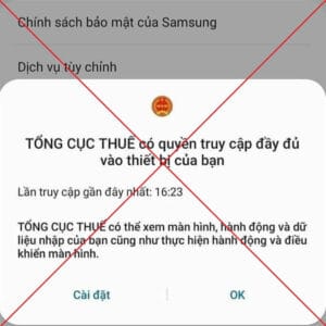 Chiêu trò giả mạo ứng dụng ngành thuế để lừa đảo