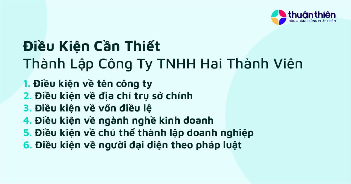 Đảm bảo các điều kiện để thành lập công ty TNHH Hai Thành Viên Trở Lên sẽ giúp bạn tuân thủ quy định và pháp lý