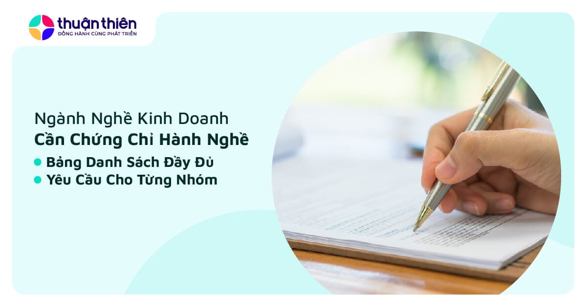 Danh sách ngành nghề yêu cầu giấy phép hành nghề: cập nhật toàn diện