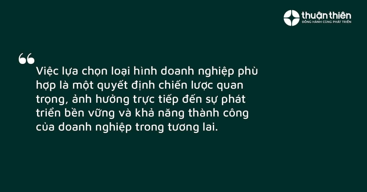 cach chon loai hinh doanh nghiep phu hop giup ban phat trien ben vung