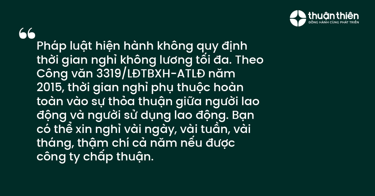 Nghỉ không lương là một quyền lợi linh hoạt nhưng cũng tiềm ẩn nhiều rủi ro nếu người lao động không nắm vững các quy định pháp luật.