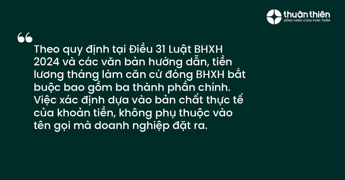 Việc xác định dựa vào bản chất thực tế của khoản tiền, không phụ thuộc vào tên gọi mà doanh nghiệp đặt ra.